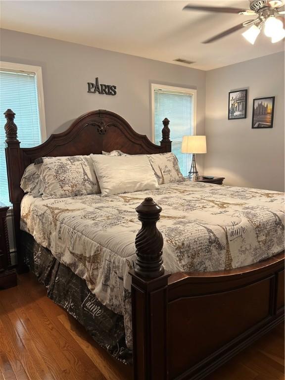 38 Hemlock Ln, Erwin, NY 14870 - bedroom with wood finished floors and ceiling fan