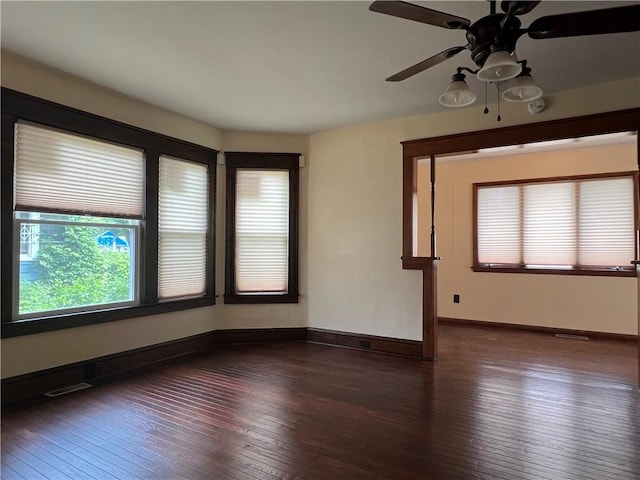 534 Mount Zoar St, Elmira-City, NY 14904 - empty room featuring wood-type flooring and ceiling fan