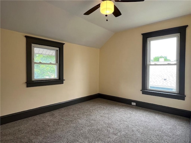 534 Mount Zoar St, Elmira-City, NY 14904 - bonus room featuring carpet floors, lofted ceiling, and ceiling fan
