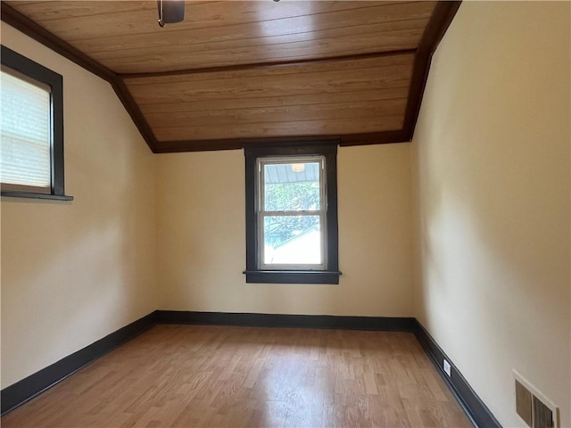 534 Mount Zoar St, Elmira-City, NY 14904 - bonus room with wooden ceiling, vaulted ceiling, and wood finished floors