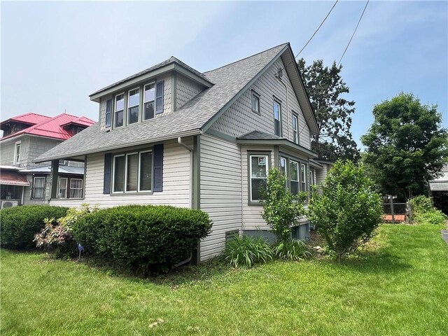 534 Mount Zoar St, Elmira-City, NY 14904 - view of home's exterior with a yard and roof with shingles