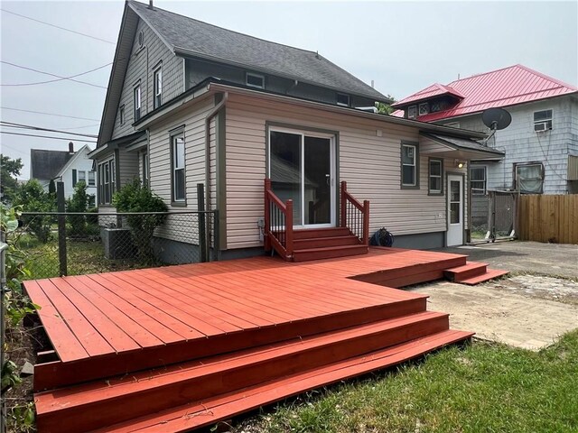 534 Mount Zoar St, Elmira-City, NY 14904 - wooden terrace featuring entry steps
