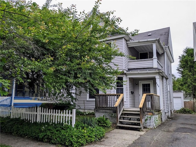 354 Euclid Ave, Elmira City, NY 14905 - view of front of home featuring a balcony