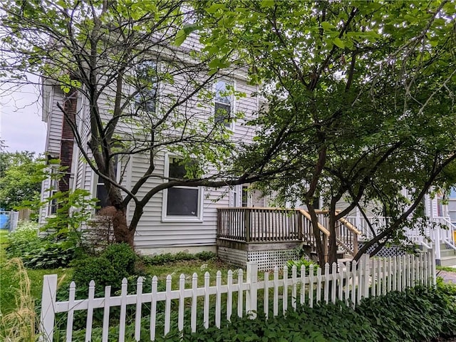 354 Euclid Ave, Elmira City, NY 14905 - view of front facade featuring a deck