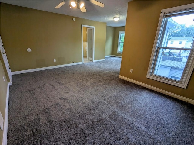354 Euclid Ave, Elmira City, NY 14905 - carpeted empty room featuring ceiling fan and baseboards