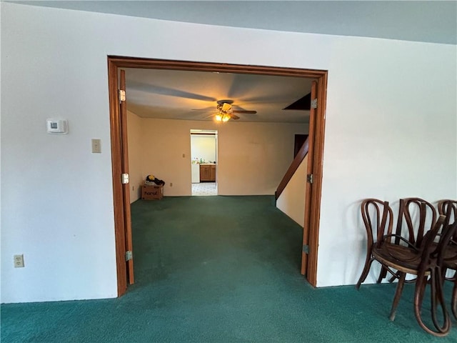 100 Brickwork Rd, Hamlin, PA 16735 - carpeted spare room featuring a ceiling fan