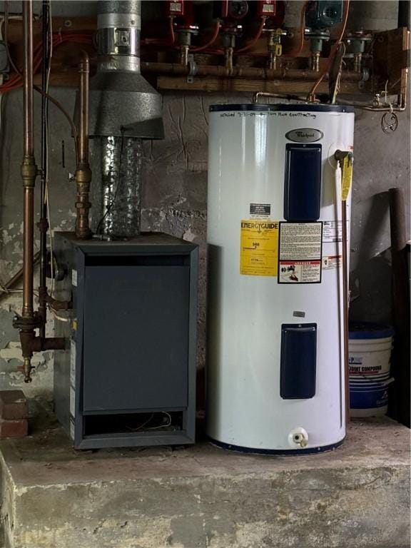 100 Brickwork Rd, Hamlin, PA 16735 - utilities with water heater and a heating unit