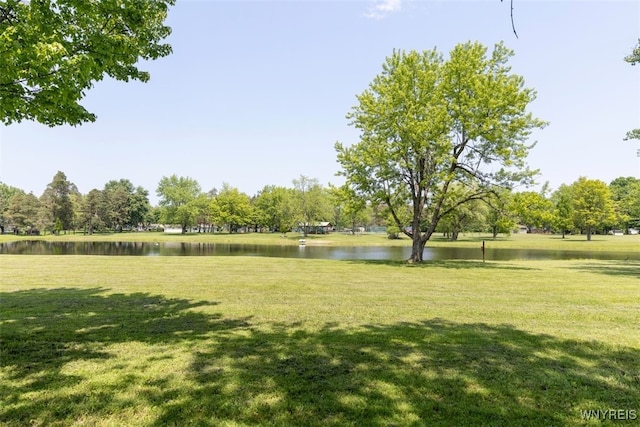 2371 Bullis Rd, Elma, NY 14059 - view of grassy yard featuring a water view