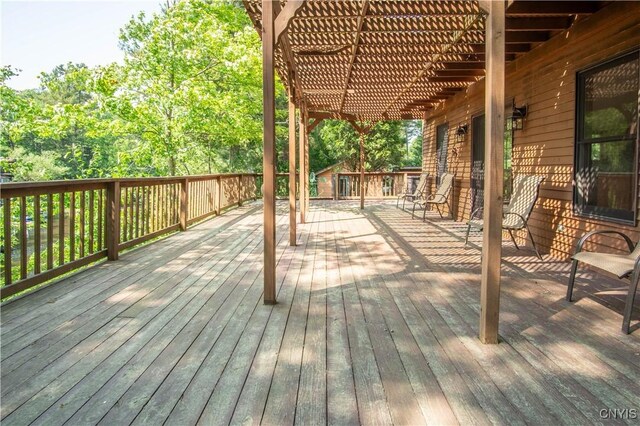 29591 Coon Bridge Rd, Theresa, NY 13691 - deck with a pergola