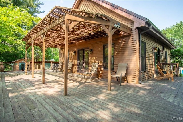29591 Coon Bridge Rd, Theresa, NY 13691 - view of wooden deck