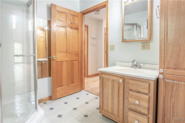 29591 Coon Bridge Rd, Theresa, NY 13691 - bathroom with vanity and tile patterned floors