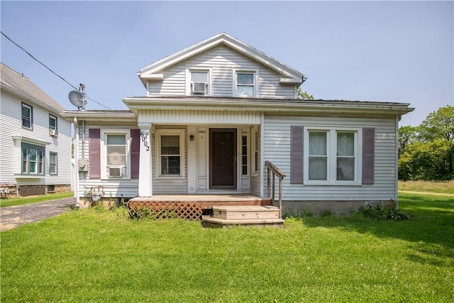 6002 E Henrietta Rd, Rush, NY 14543 - view of front facade with a porch and a front yard