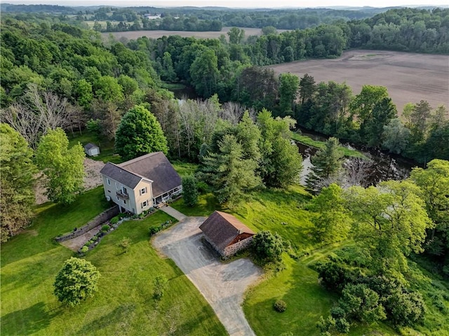 1544 Paddy Ln, Macedon, NY 14502 - aerial view of property and surrounding area with a forest