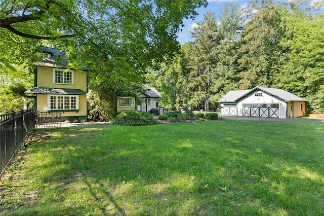960 Landing Rd N, Brighton, NY 14625 - view of yard with a detached garage and an outdoor structure