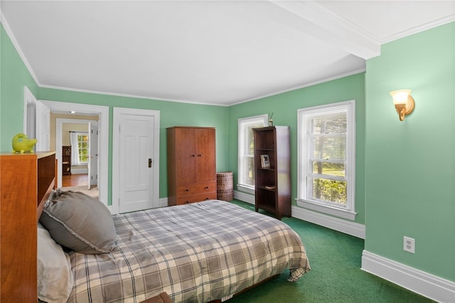 960 Landing Rd N, Brighton, NY 14625 - carpeted bedroom featuring ornamental molding and a closet