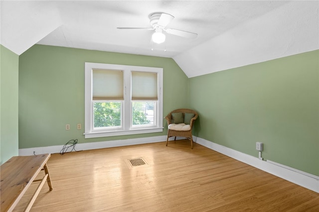 960 Landing Rd N, Brighton, NY 14625 - bonus room featuring vaulted ceiling, ceiling fan, and wood finished floors