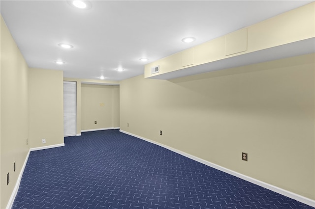 960 Landing Rd N, Brighton, NY 14625 - finished basement featuring recessed lighting and carpet floors
