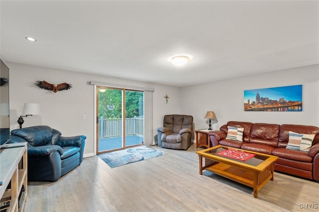 101 Post Lamp Cir, Cicero, NY 13212 - living area featuring wood finished floors and recessed lighting