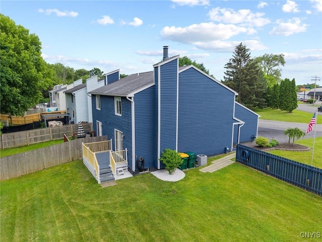 101 Post Lamp Cir, Cicero, NY 13212 - back of property with a chimney