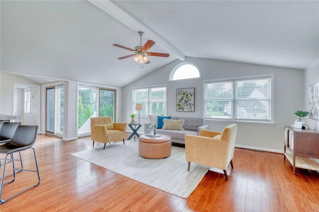 731 Brookeville Dr, Webster, NY 14580 - living room featuring a ceiling fan and light wood-type flooring