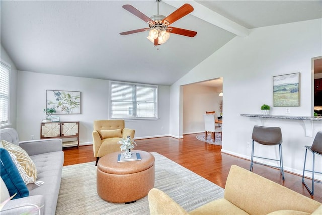 731 Brookeville Dr, Webster, NY 14580 - living room featuring wood finished floors and a ceiling fan