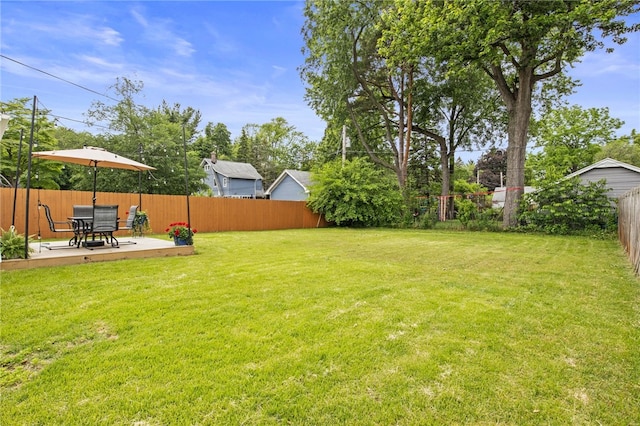144 Montclair Dr, Irondequoit, NY 14617 - fenced backyard featuring a patio