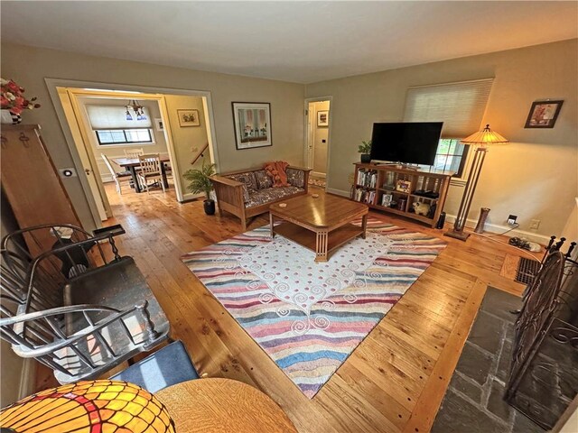 283 Bonnie Brae Ave, Brighton, NY 14618 - living room featuring hardwood / wood-style floors