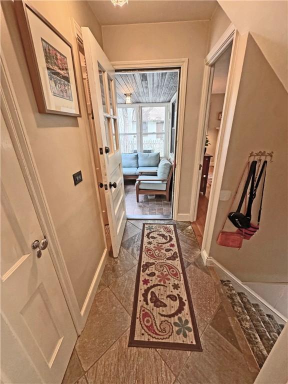 283 Bonnie Brae Ave, Brighton, NY 14618 - corridor with baseboards