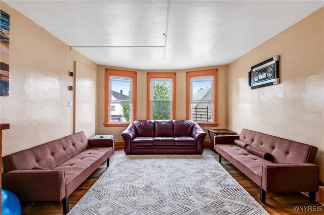 1083 E Lovejoy St, Buffalo, NY 14206 - living room with wood finished floors