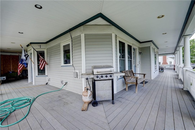 4618 Oak Orchard Rd, Barre, NY 14411 - porch with a grill