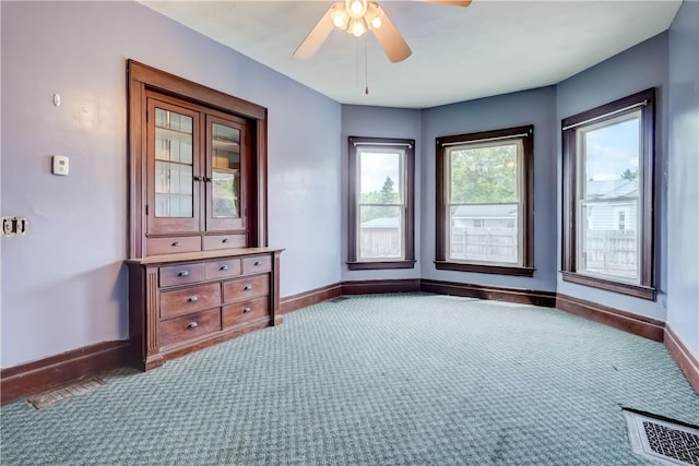 4618 Oak Orchard Rd, Barre, NY 14411 - unfurnished room with carpet flooring and a ceiling fan