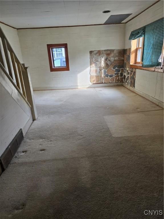 124 Seneca Ave, Sullivan, NY 13032 - basement with healthy amount of natural light and carpet