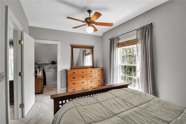 2565 Bowen Rd, Elma, NY 14059 - carpeted bedroom with a closet, a ceiling fan, and a spacious closet