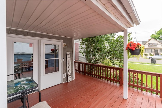 11 Fulton St, North Dansville, NY 14437 - view of wooden terrace
