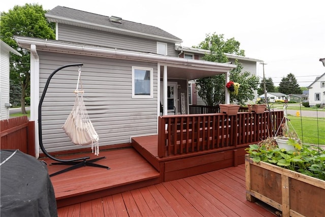 11 Fulton St, North Dansville, NY 14437 - view of wooden terrace