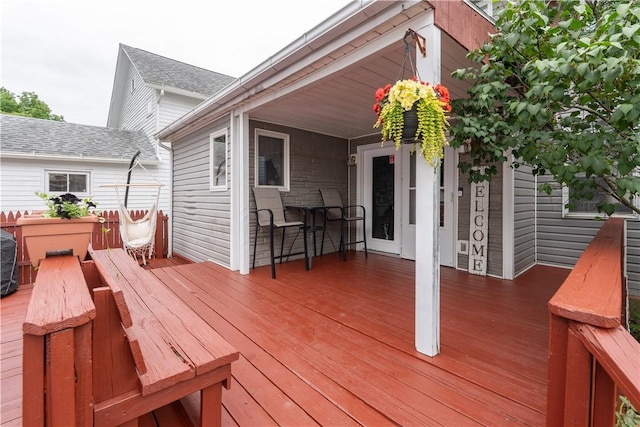 11 Fulton St, North Dansville, NY 14437 - view of wooden terrace