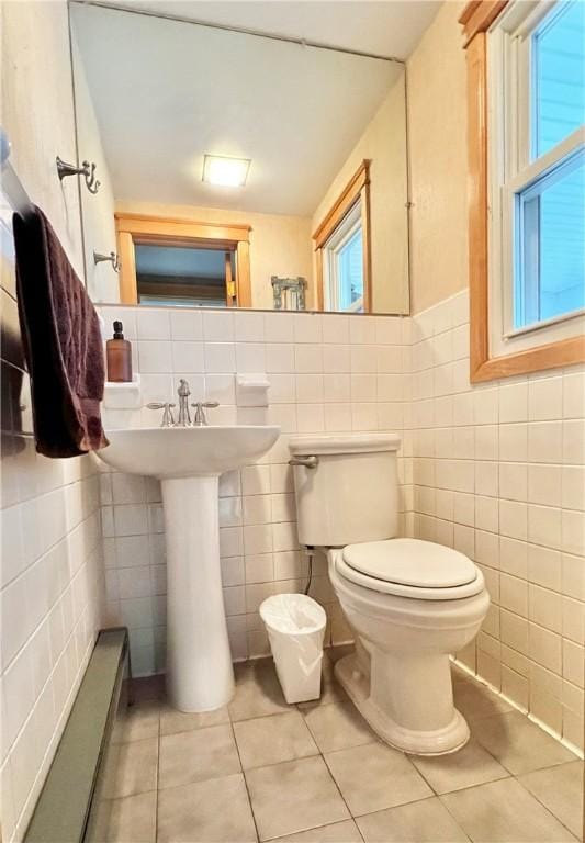 3 Suncrest Ter, Oneonta-City, NY 13820 - half bath with tile walls and tile patterned flooring