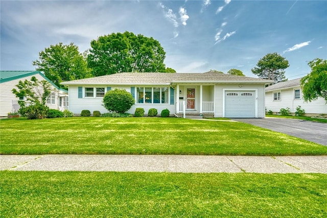 26 Catalina Dr, Irondequoit, NY 14622 - ranch-style house featuring an attached garage, driveway, and a front lawn