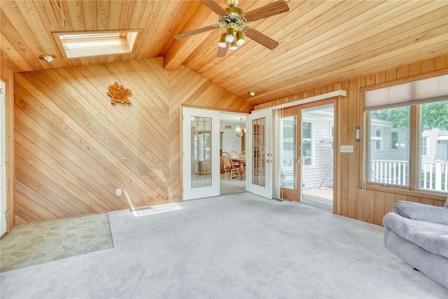 26 Catalina Dr, Irondequoit, NY 14622 - sunroom / solarium featuring a skylight and french doors