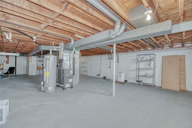 26 Catalina Dr, Irondequoit, NY 14622 - unfinished below grade area featuring water heater and heating unit