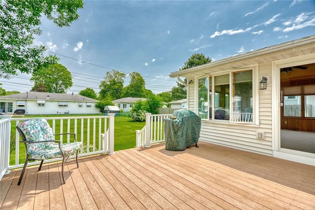 26 Catalina Dr, Irondequoit, NY 14622 - wooden terrace featuring a lawn