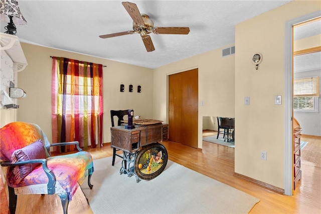 133 Parklands Dr, Greece, NY 14616 - office space with wood finished floors and ceiling fan