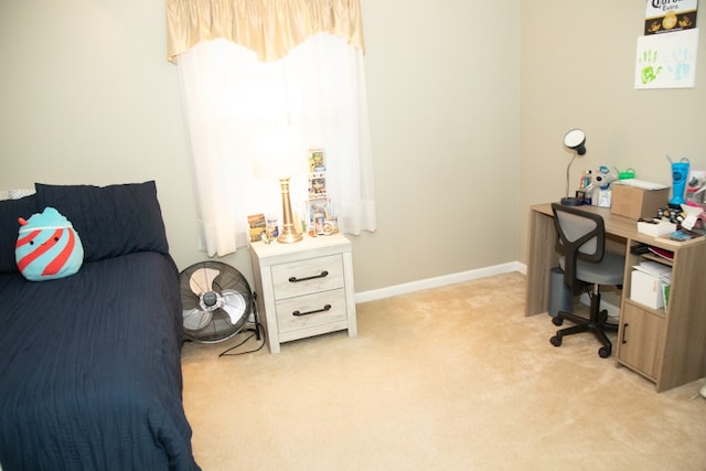 47 Flower Dale Cir, Greece, NY 14626 - bedroom featuring an office area and light carpet