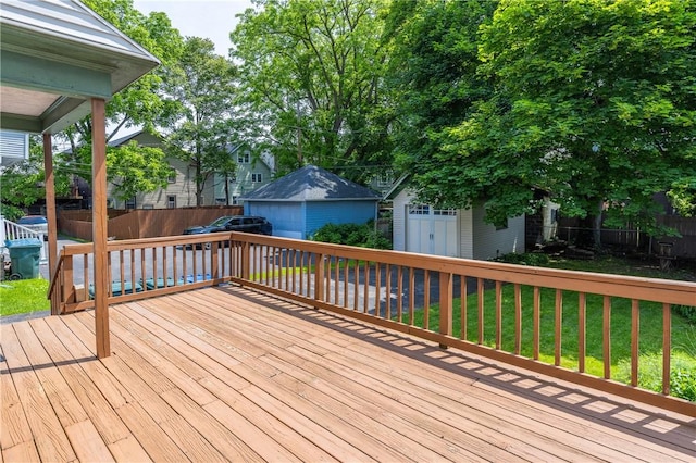 34 Shepard St, Rochester, NY 14620 - deck with an outdoor structure