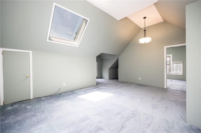34 Shepard St, Rochester, NY 14620 - bonus room with vaulted ceiling, carpet, and a skylight