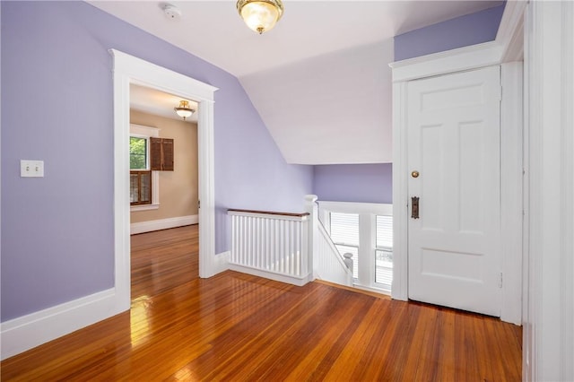 34 Shepard St, Rochester, NY 14620 - entrance foyer with vaulted ceiling and wood finished floors