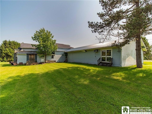 5030 Rte 430, Ellery, NY 14712 - back of property featuring entry steps, a yard, and a metal roof
