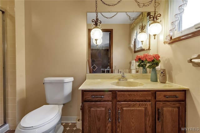 6182 Townline Rd, Wheatfield, NY 14094 - full bath with vanity, a shower stall, and tile patterned floors