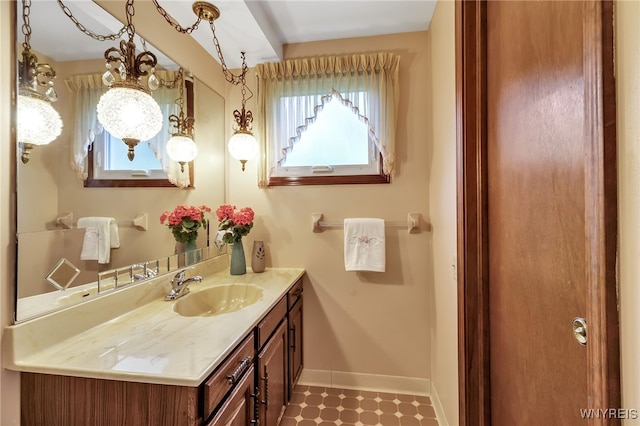 6182 Townline Rd, Wheatfield, NY 14094 - bathroom featuring vanity and tile patterned floors