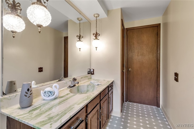 6182 Townline Rd, Wheatfield, NY 14094 - bathroom featuring vanity and baseboards